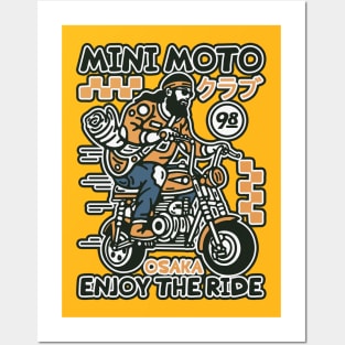 Mini Moto ENjoy THe ride Posters and Art